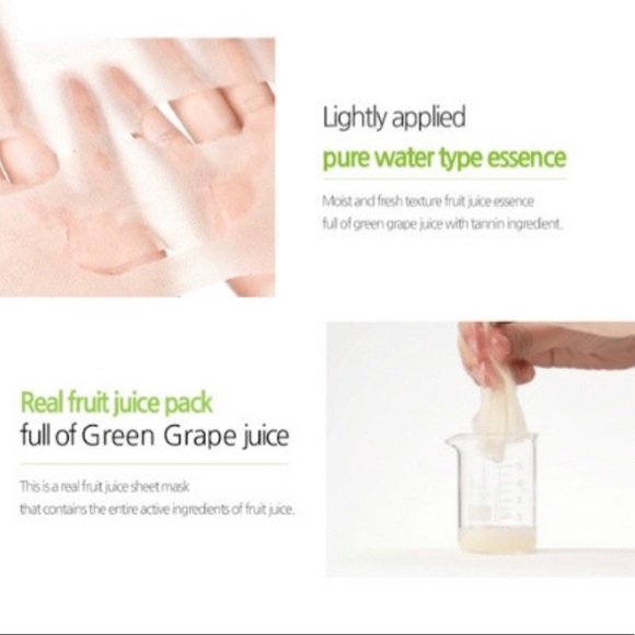 NIB FRUDIA Set of 5 Korean Green Grape Pore Control Mask - Picture 5 of 6